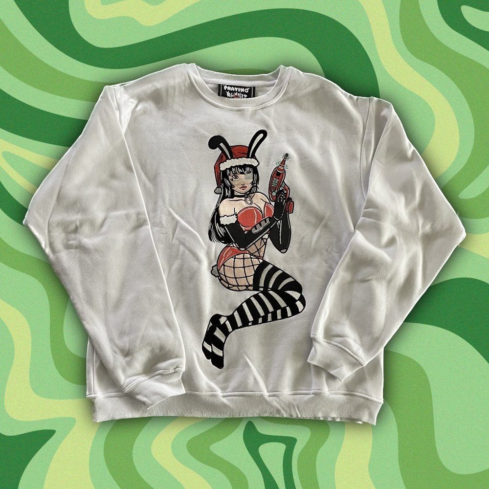 Praying Rabbit Emiko "Ray Gun" Crew Neck
